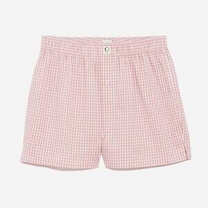 NEW THE SLEEP CODE unisex gingham cotton boxer in bubbles gingham